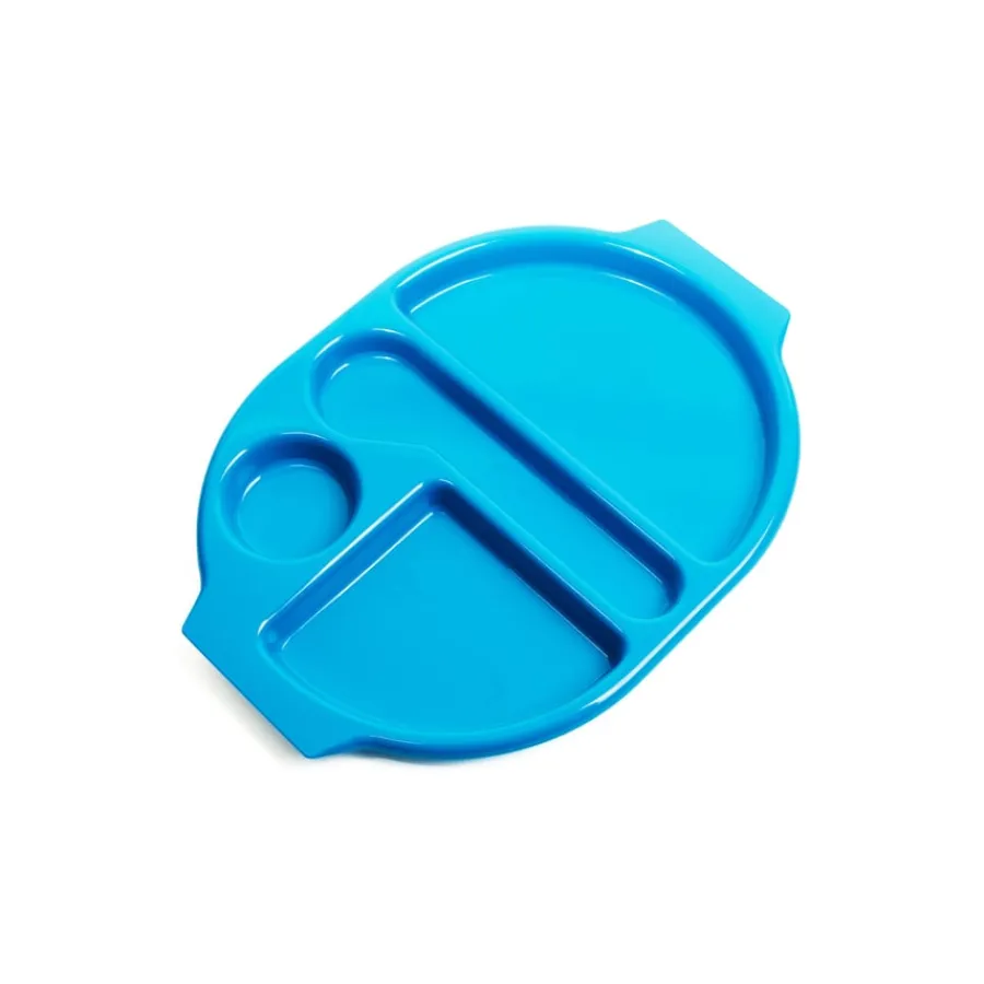 Sale Polycarbonate Meal Trays Large Blue Single Catering Essentials|Catering Essentials