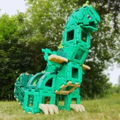 Online Polydron Dinosaur Recycled Construction Set 130pk Loose Parts