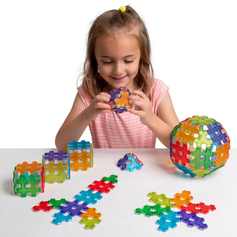 Polydron Translucent Magnetic Hashmag 72pk Magnetic Construction|Construction