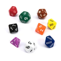 Online Polyhedra Dice Set 162pcs Teaching Aids|Number