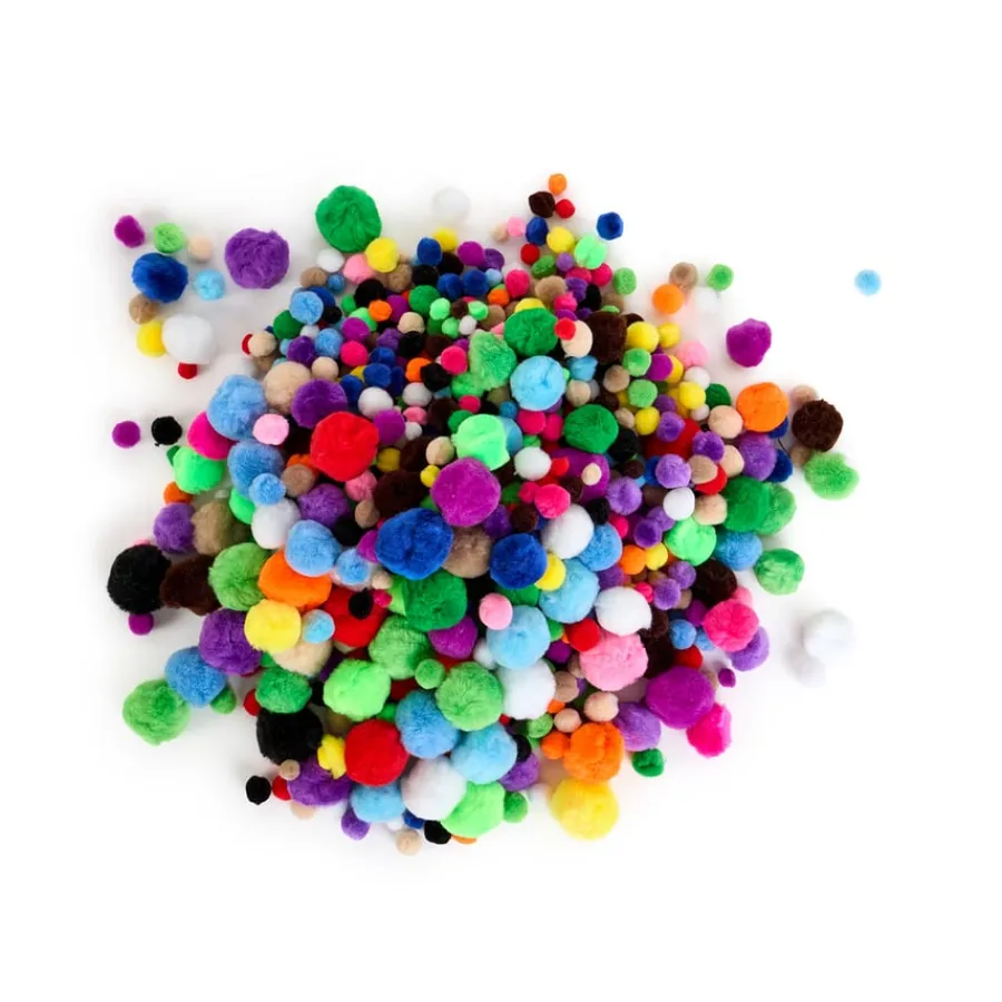 Hot Pom Pom Bumper Pack Assorted 450g Steam|Festivals & Celebrations