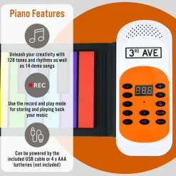 Clearance Portable Roll Up Piano Keyboards And Stringed Instruments|Music