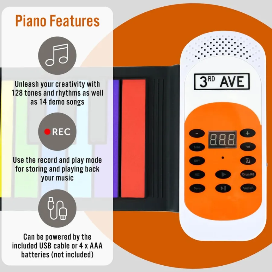 Clearance Portable Roll Up Piano Keyboards And Stringed Instruments|Music
