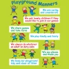 Best Positive Playtime Wall Sign Playground Manners Signs|Coaching Resources