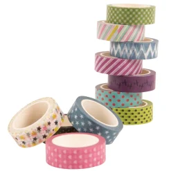 Outlet Printed Paper Craft Tapes 12pk Steam|Festivals & Celebrations