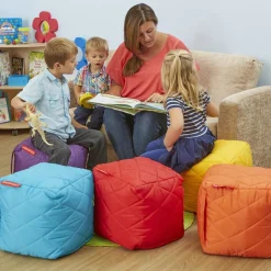 Clearance Quilted Cube Beanbags 6pk Shop The Full Range|Bean Bags