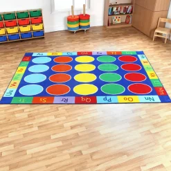 Sale Rainbow Alphabet Rectangle Rug L3 x W2m Rugs & Mats|Library Furniture