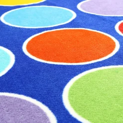 Rainbow Circle Placement Floor Mat Rugs & Mats|Library Furniture