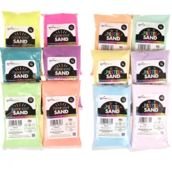 Best Rainbow ECO Eco Craft Sand Assorted Bags 6 x 1kg Outdoor Sand & Water|Festivals & Celebrations