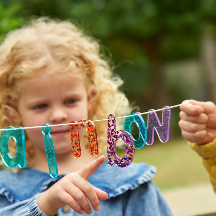 Sale Rainbow Glitter Letters Oracy