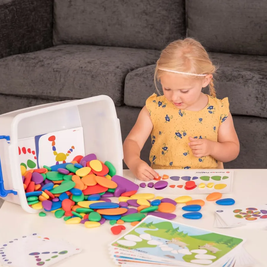 New Rainbow Pebbles Sorting & Classification