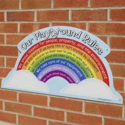 Sale Rainbow Playground Rules School Sign Signs