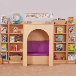 Reading Nook, with Seat Pads and Bookcases Library & Book Storage|Book Storage