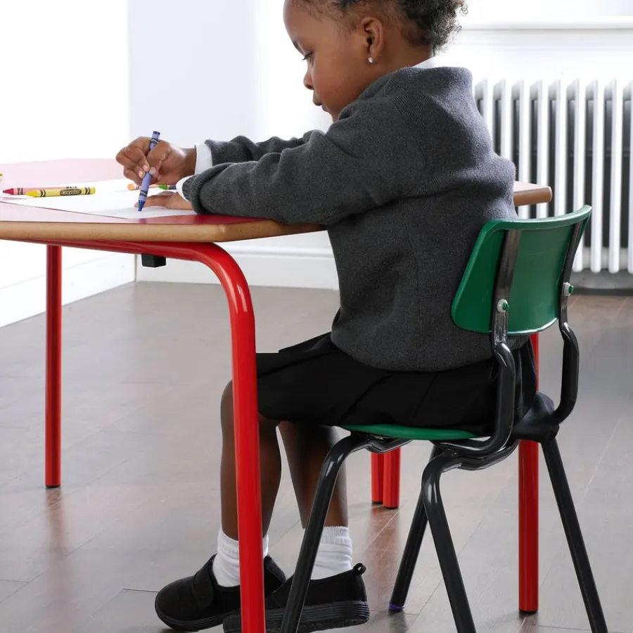 Clearance Rectangle Coloured Frame Classroom Table Classroom Tables|Furniture