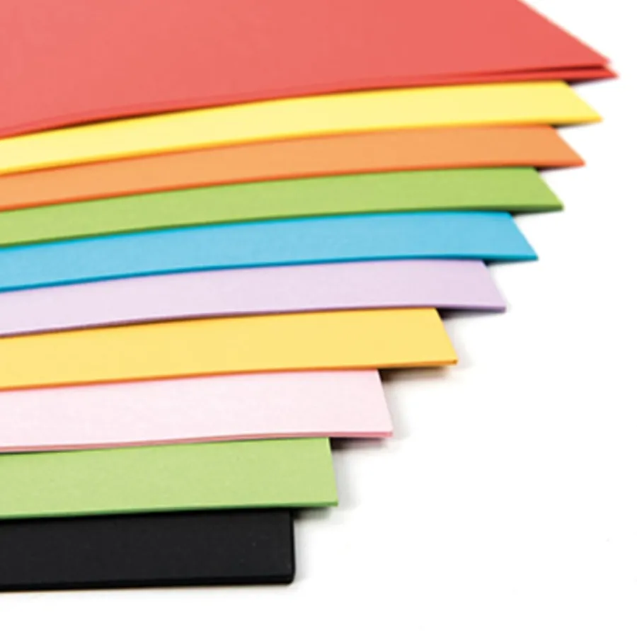 Outlet Recycled Card Packs Assorted Vivid Colours 230mic Steam|Paper & Card
