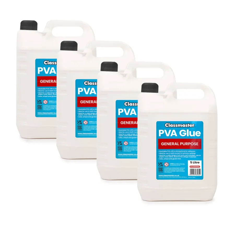 Hot Red Label PVA Glue 5L Steam|Pva Glue