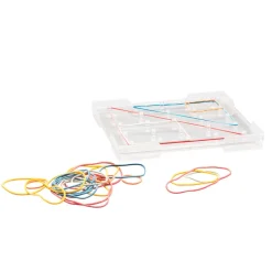 Outlet RE-Plastic® Stackable Small Transparent Geoboard - 6pk Geometry & Shape|Problem Solving Activities