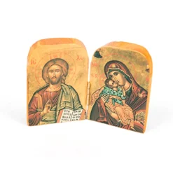 Sale Resin Christian Icons 2pk Re|Christianity