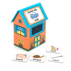 Outlet Rhyme Houses Sorting and Posting Game 60pcs Phonics|Rhythm & Rhyme