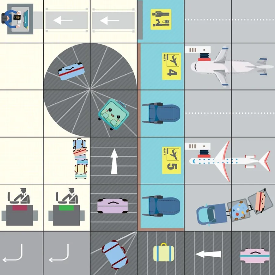 Sale Robotics Mats - At the Airport Programmable Robots|Programming & Control Technology
