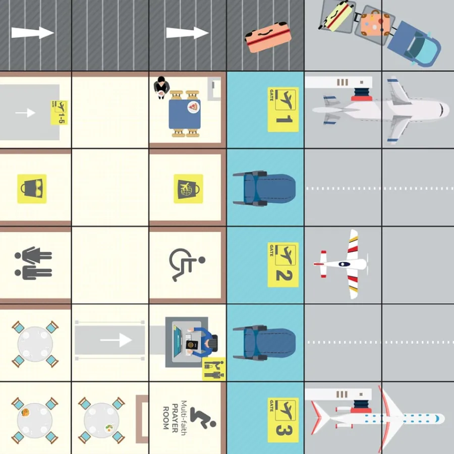 Sale Robotics Mats - At the Airport Programmable Robots|Programming & Control Technology