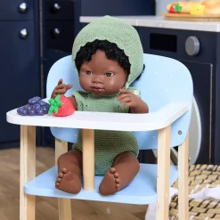 New Role Play Baby Doll Highchair and Cot Bundle Dolls & Accessories
