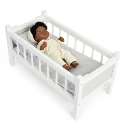 Sale Role Play Doll Wooden White Cot Bed Dolls & Accessories