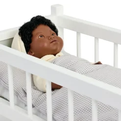 Sale Role Play Doll Wooden White Cot Bed Dolls & Accessories