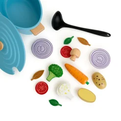 Role Play Wooden Casserole Food Play Set Kitchens & Accessories|Shopping & Food
