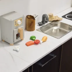 Outlet Role Play Wooden Kitchen Air Fryer Kitchens & Accessories|Shopping & Food
