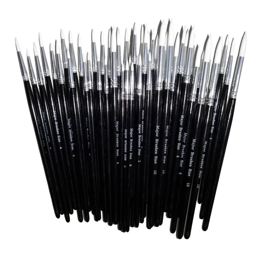 Outlet Sable Substitute Paint Brushes 50pk Paint Pots & Trays|Paint Brushes & Applicators