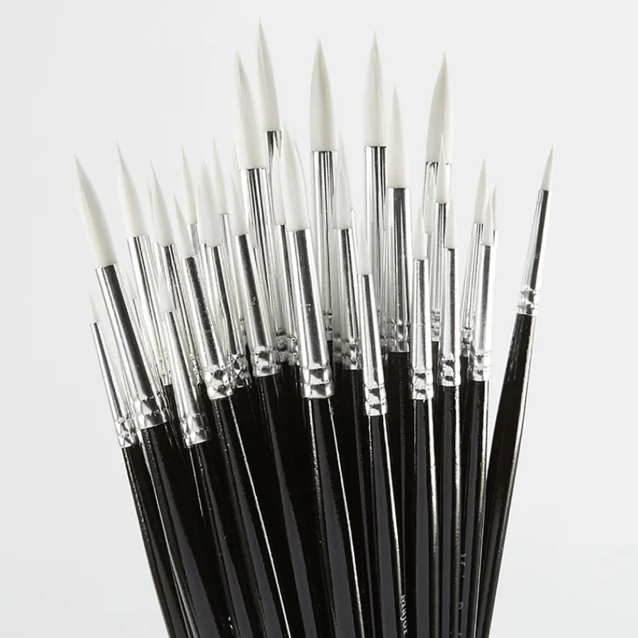 Outlet Sable Substitute Paint Brushes 50pk Paint Pots & Trays|Paint Brushes & Applicators