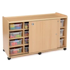 Clearance Safe Sturdy Tray Storage 8 Shallow 6 Deep Cupboards|Express Storage