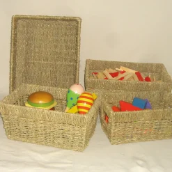 Seagrass Baskets 4pk Outdoor Music|Bags, Baskets & Tubs
