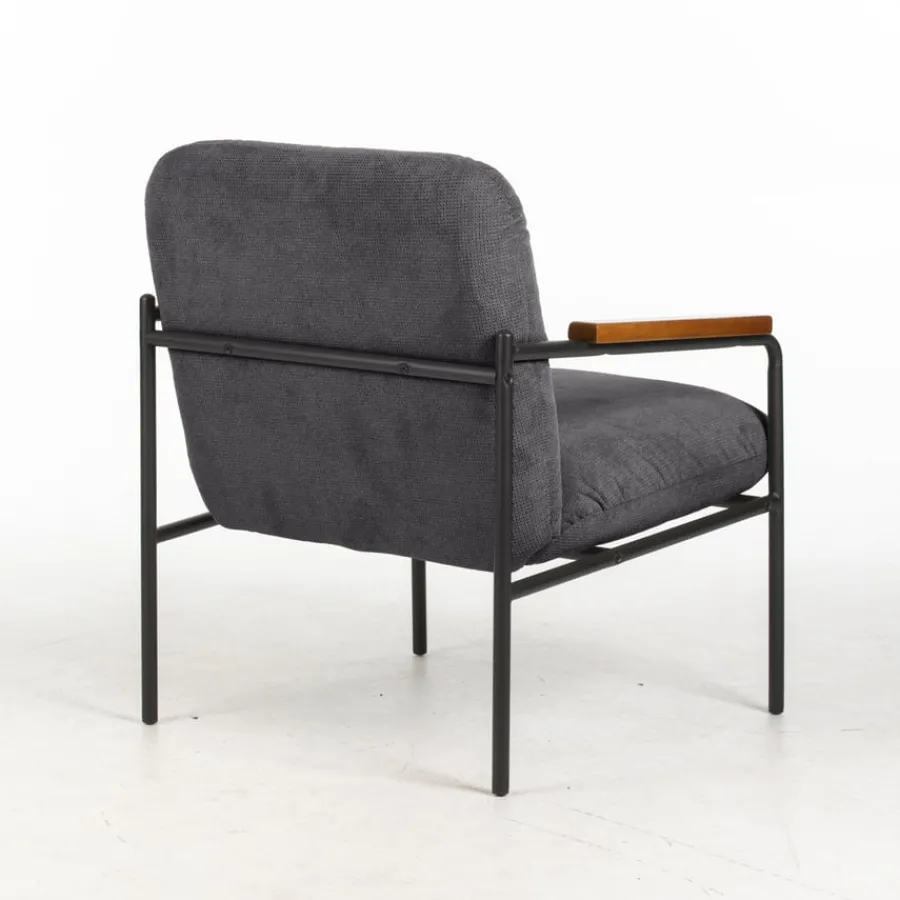 Online Settle Reception Chair with Wooden Arm Pads Chairs