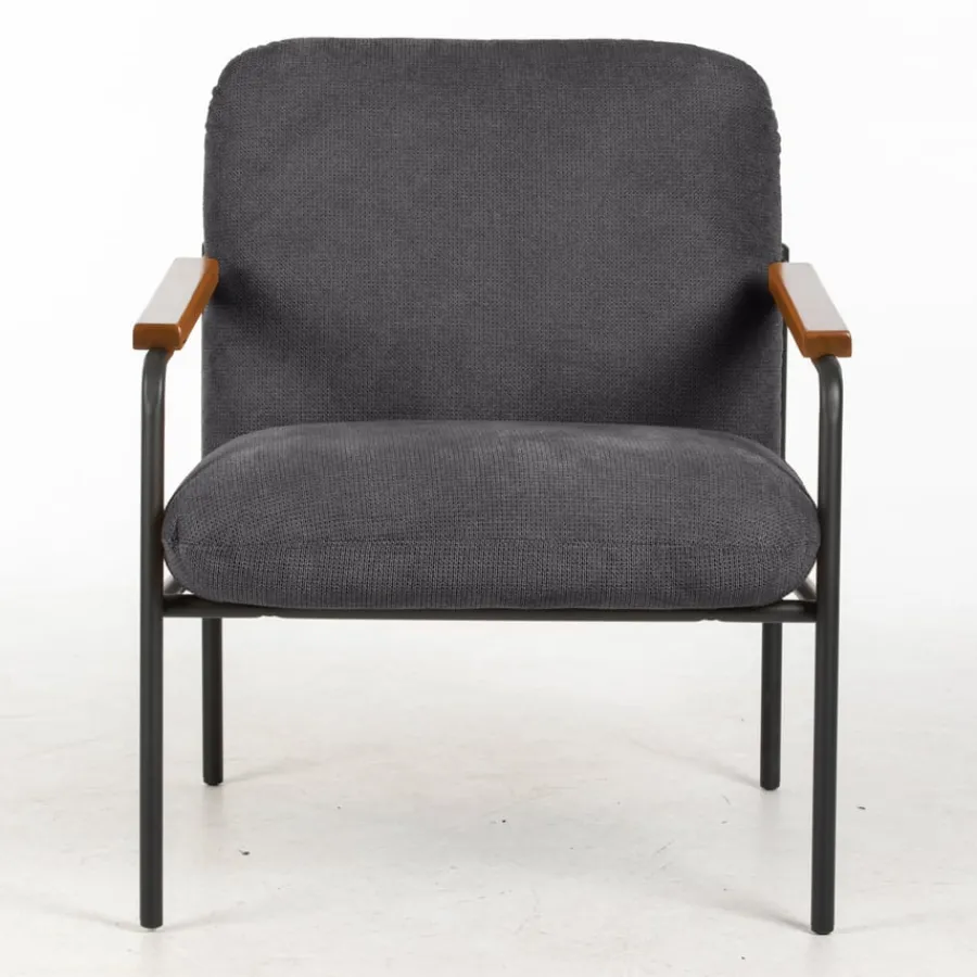 Online Settle Reception Chair with Wooden Arm Pads Chairs