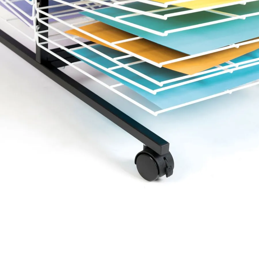 Online 40 Shelf Mobile Drying Rack Dividers, Display & Easels|Drying Racks