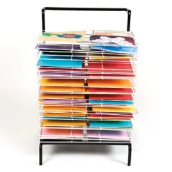 Best 30 Shelf Mobile Drying Rack L65 x W55 x H103cm Dividers, Display & Easels|Drying Racks & Trolleys