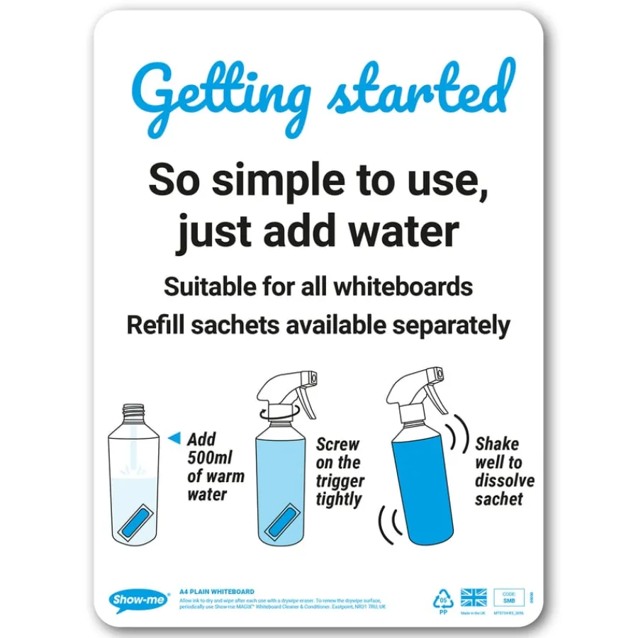 Sale Show-me Refillable Whiteboard Cleaner Trigger Spray 500ml Whiteboards