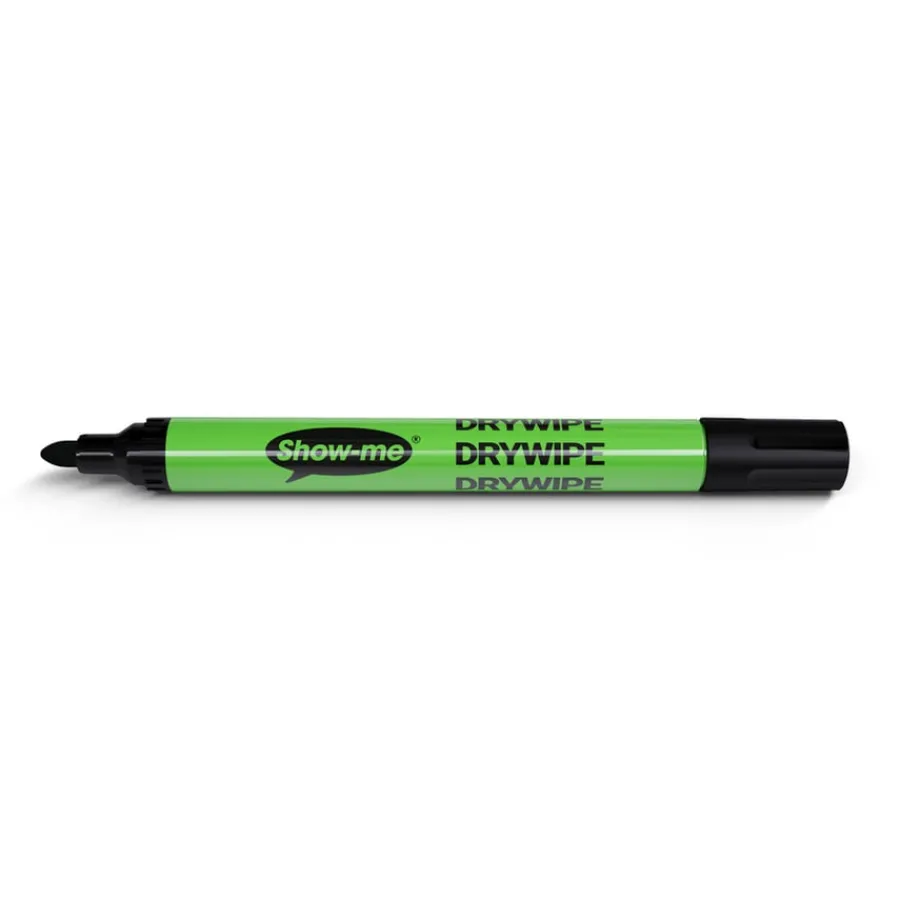 Best Show-me® Show-Me Slim Barrel Drywipe Pens 200pk Medium Tip Teaching Aids|Whiteboards