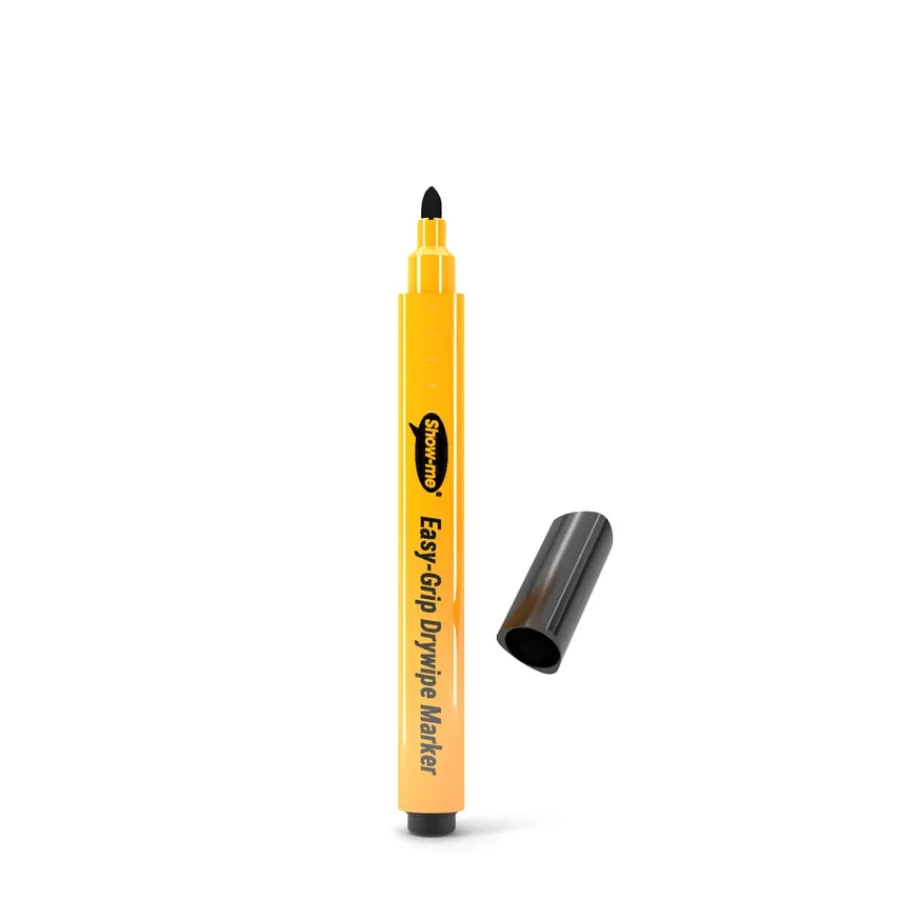 Show-me Triangular Drywipe Whiteboard Markers Blk Pens & Felt-Tips|Whiteboards