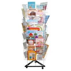 3 Sided Mobile Book Stand Library & Book Storage|Book Storage