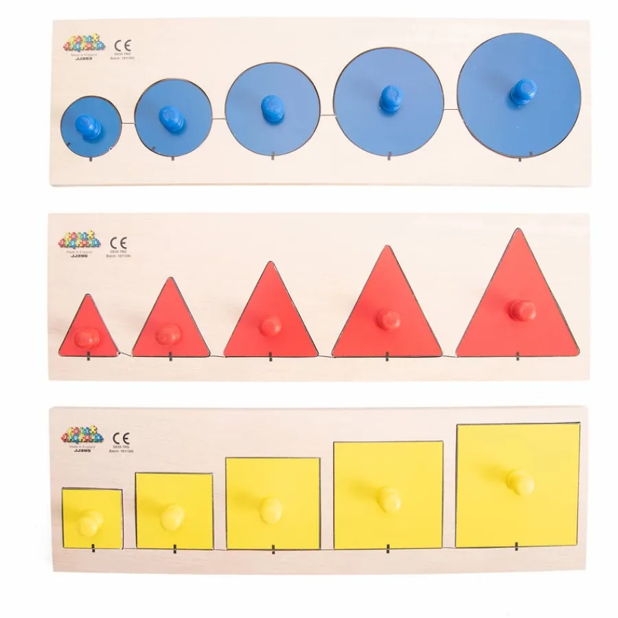 Outlet Size Sorting Peg Puzzles 3pk Shop The Full Range|Games