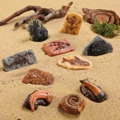 Best Small World Dinosaur & More Fossil Replicas 10pcs Outdoor Sand & Water|Figures