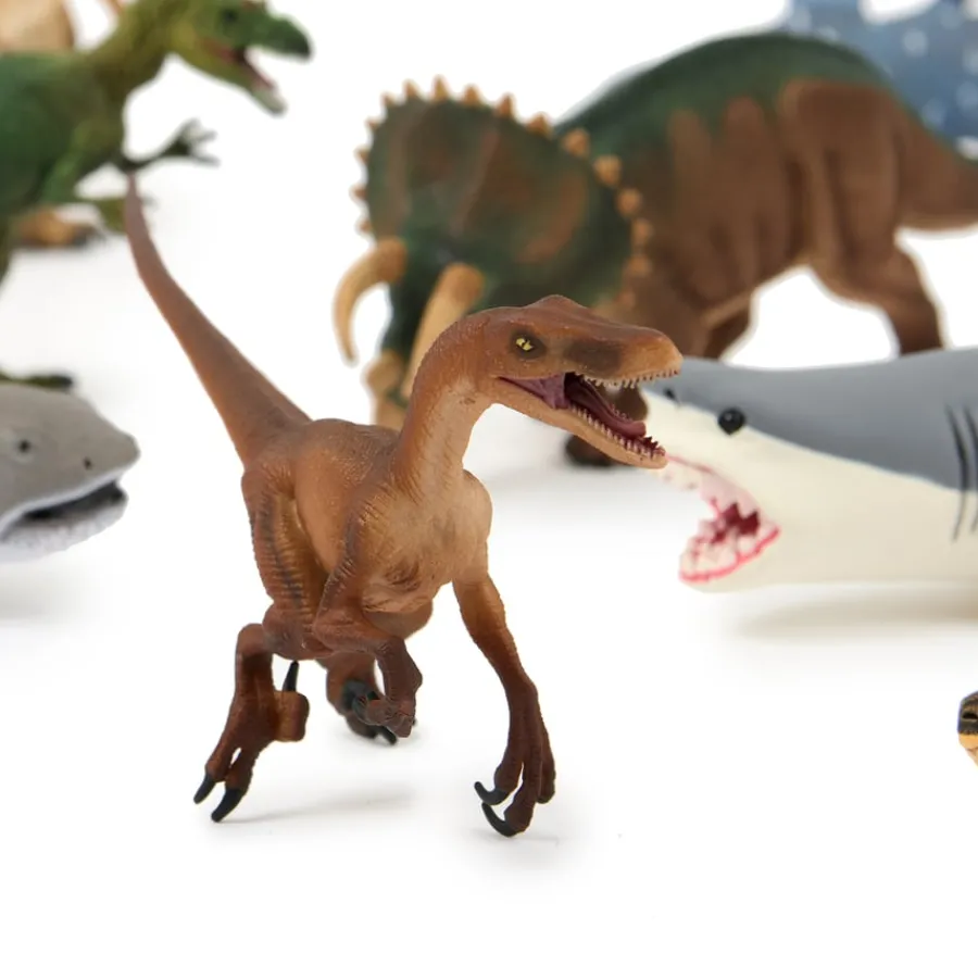 Clearance Small World Dinosaur Set 10pcs Figures|The Past And Present Day