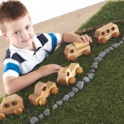 Best Small World Mini Wooden Vehicles 5pk Shop The Full Range|Shop The Full Range