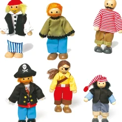 Outlet Small World Pirate Dolls 6pcs Dolls & Accessories|Figures