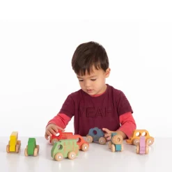 Outlet Small World Rainbow Wooden Community Vehicles Set 12pk Emergency Services|People Who Help Us