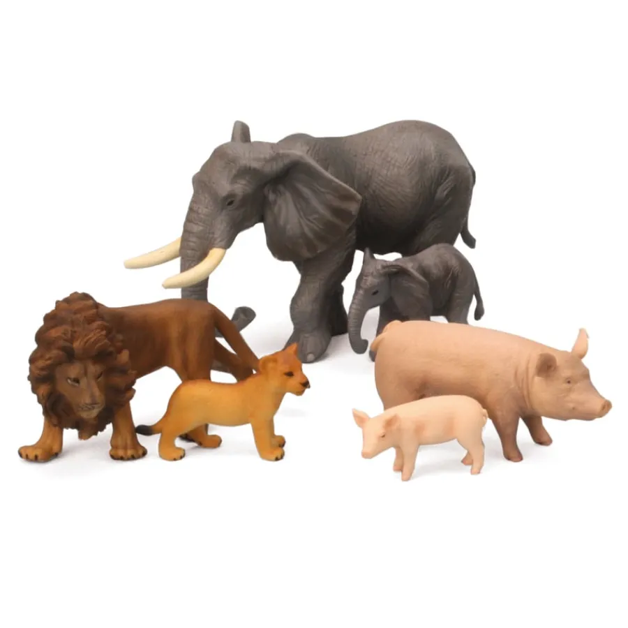 Best Small World Wild & Farm Animals & Young Set 16pcs Animals|Shop The Full Range