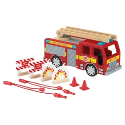 Discount Small World Wooden Fire Engine Toy Truck 9pcs Shop The Full Range|Vehicles & Transport